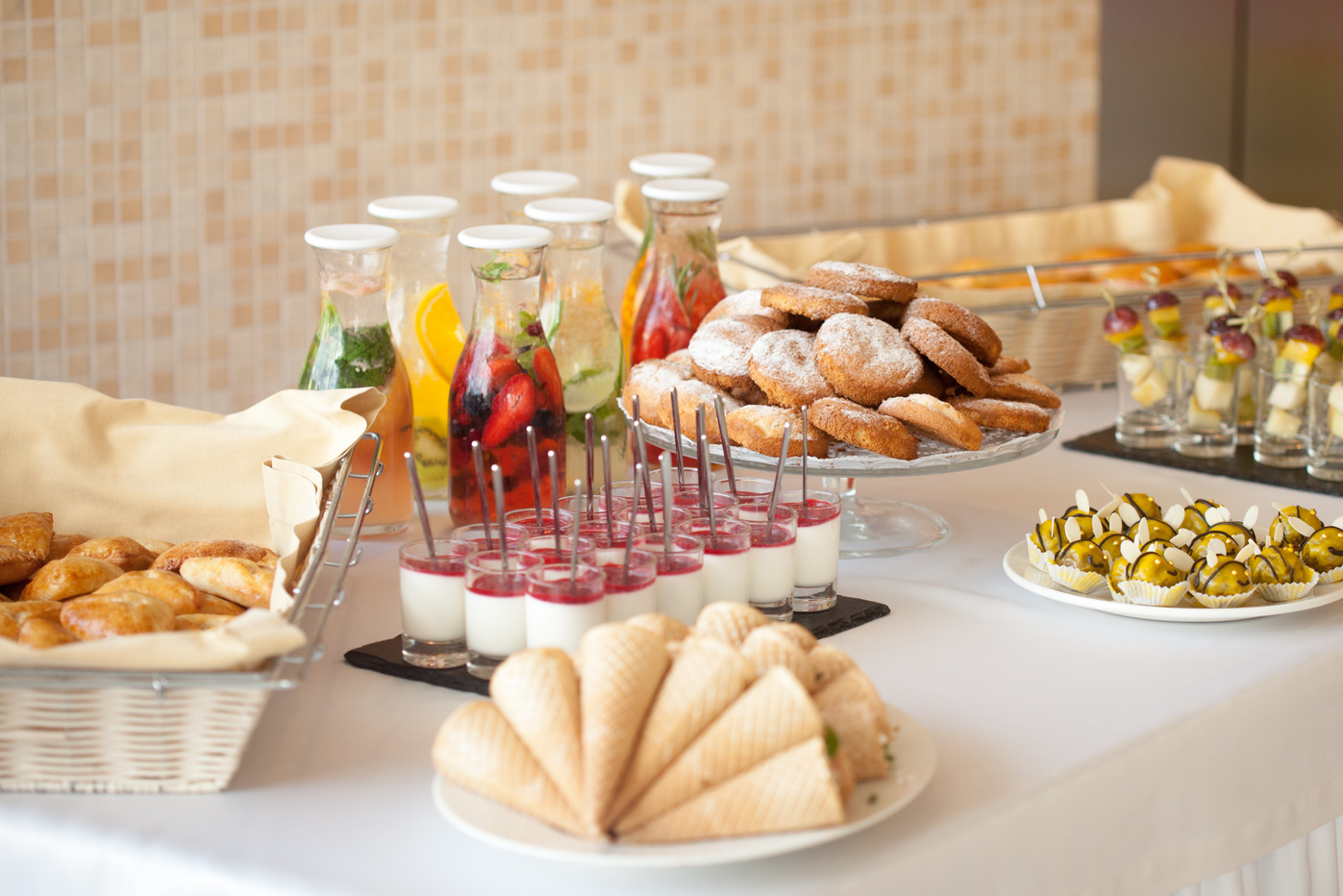 Coffee break, catering a business conference